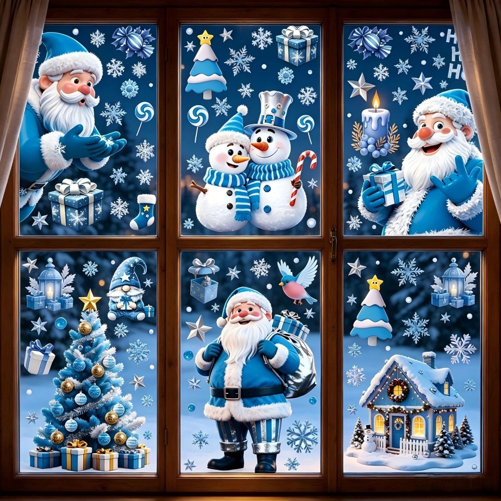 Snowflake Window Decal - Наклейки на окно к Рождеству: зимний