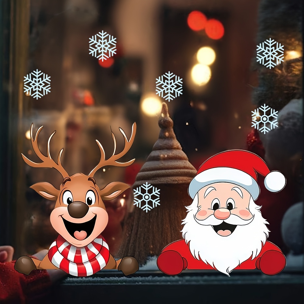 Snowflake Window Decal - Рождественские наклейки на окна: с изображением