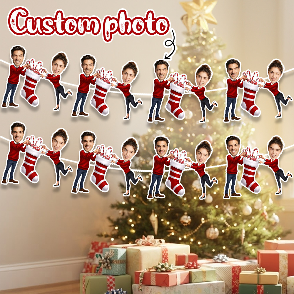 Christmas Stocking Hanging - 8/16/24 шт. Персонализированный рождественский декор с