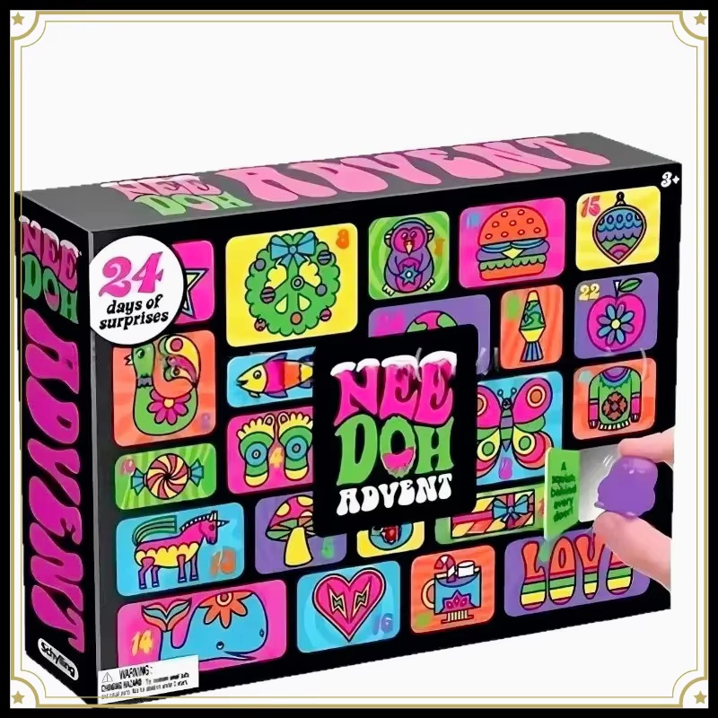 Advent Calendar Gift - Адвент-календарь NeeDoh 2026 года, подарок для