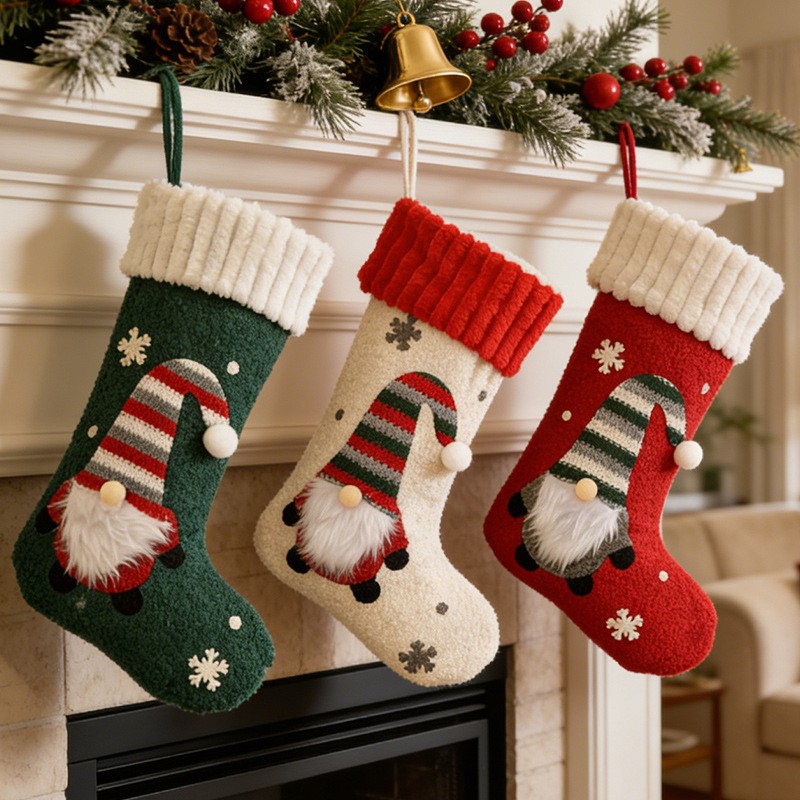Christmas Stocking Hanging - Большой рождественский чулок в виде безлика