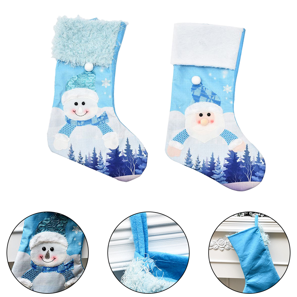 Большой синий вязаный рождеств – обзор и цена Christmas Stocking Hanging