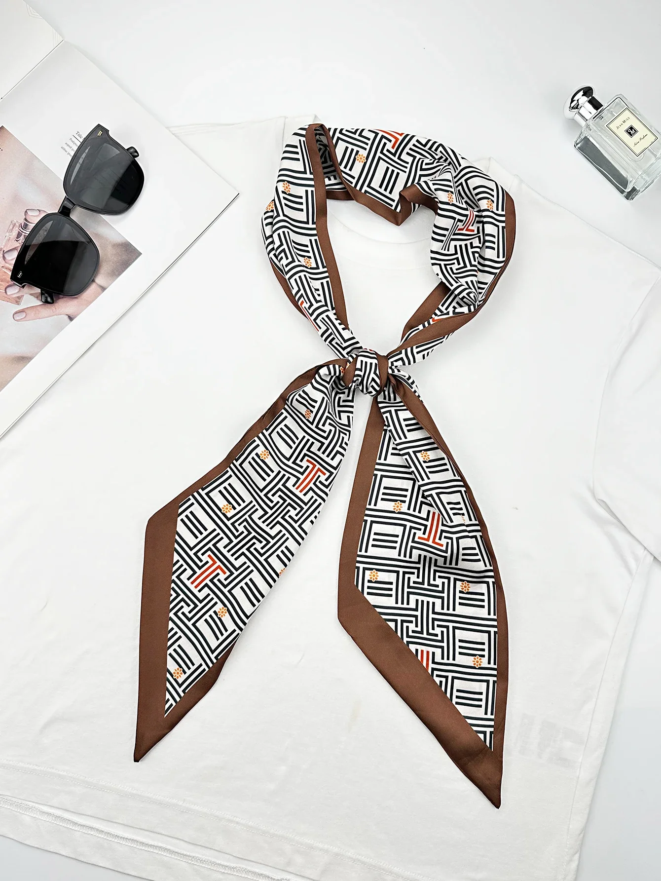 Роскошные узкие шелковые шарфы – обзор и цена Ribbon Bow Gift