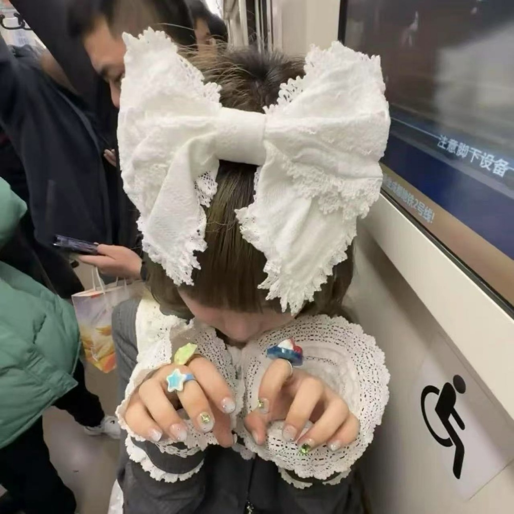 Повязка для волос в стиле Y2K  – обзор и цена Ribbon Bow Gift