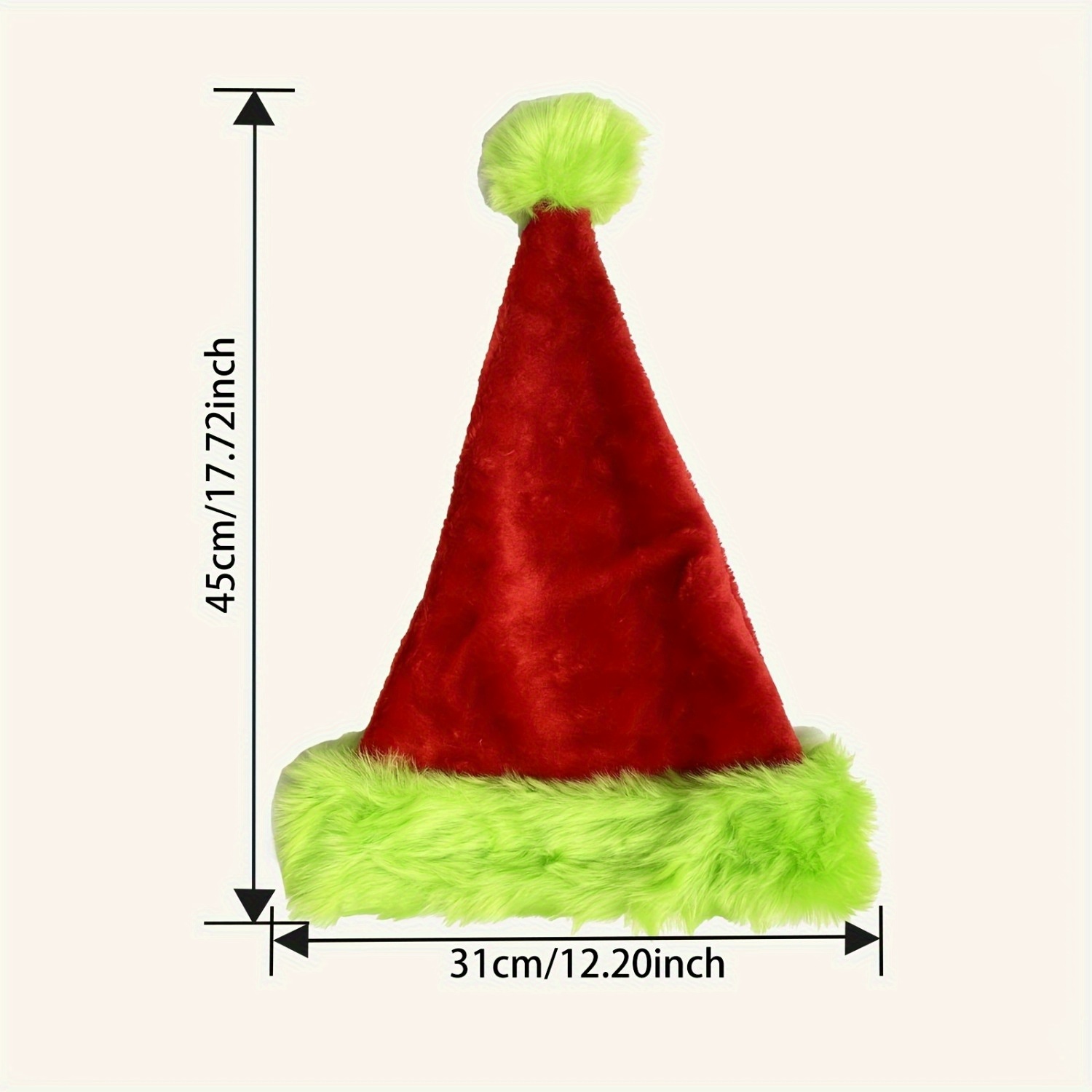 Флуоресцентная зеленая шапка С – обзор и цена Santa Hat Plush