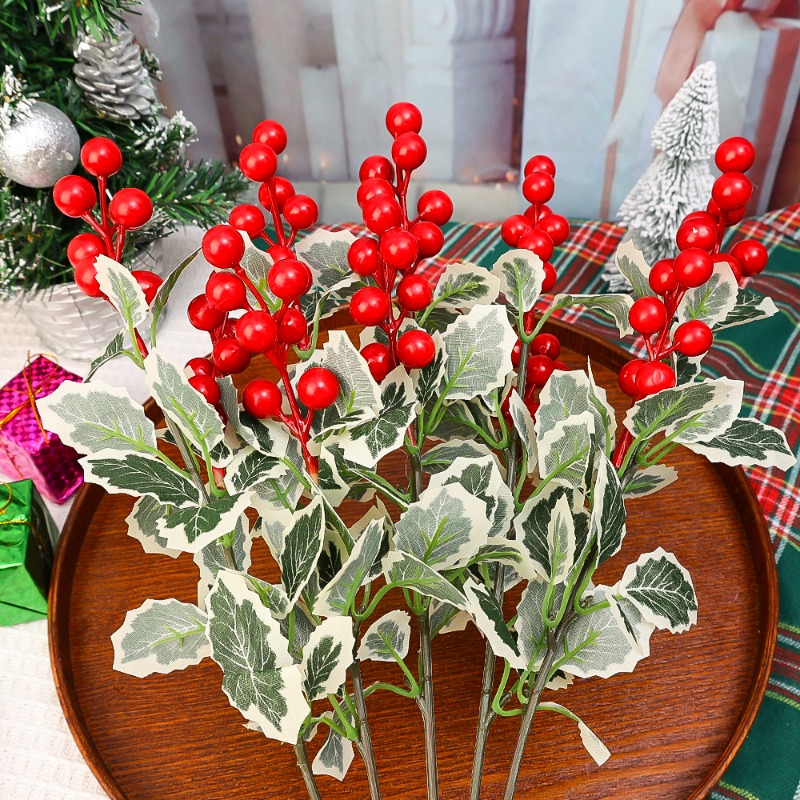 45 см Искусственные красные яг – обзор и цена Christmas Wreath Fake