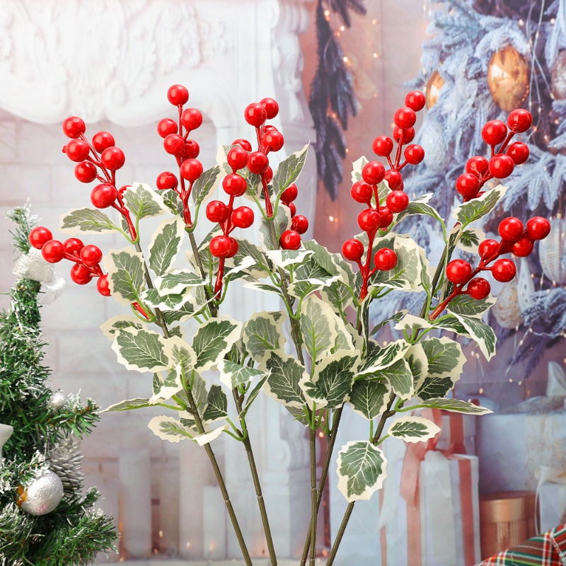 45 см Искусственные красные яг – обзор и цена Christmas Wreath Fake