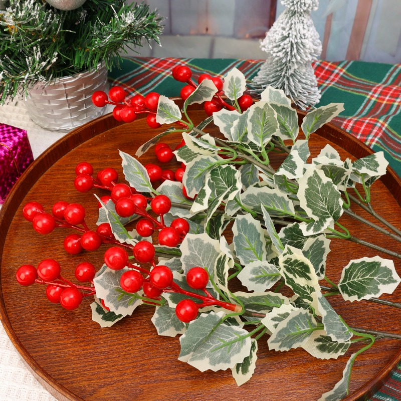45 см Искусственные красные яг – обзор и цена Christmas Wreath Fake