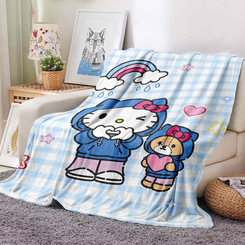 Плед Sanrio Hello Kitty Bear,  – обзор и цена Christmas Throw Blanket