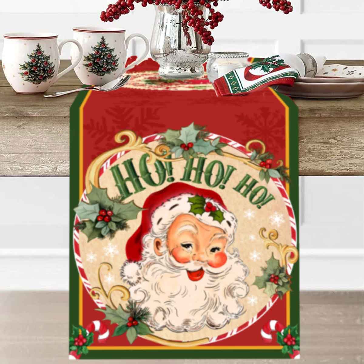 Рождественский Санта-Клаус, По – обзор и цена Christmas Table Runner