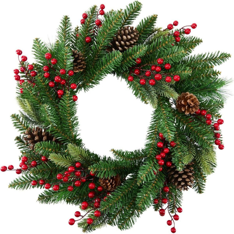 50 см искусственный рождествен – обзор и цена Christmas Wreath Fake