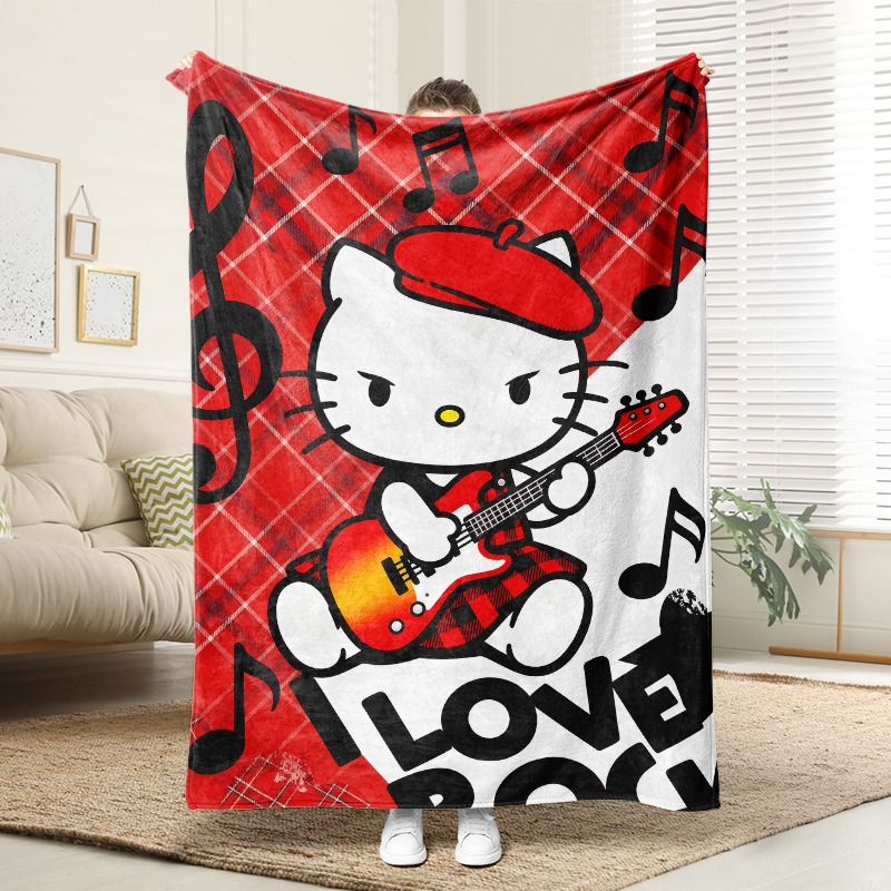 Плед Sanrio Hello Kitty Rock S – обзор и цена Christmas Throw Blanket