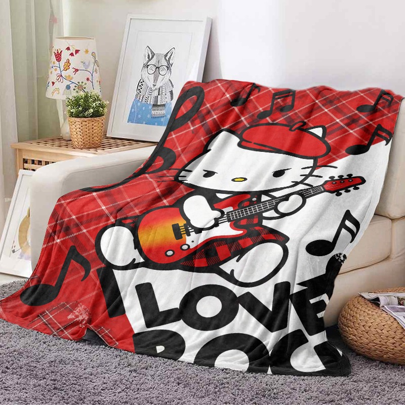 Плед Sanrio Hello Kitty Rock S – обзор и цена Christmas Throw Blanket