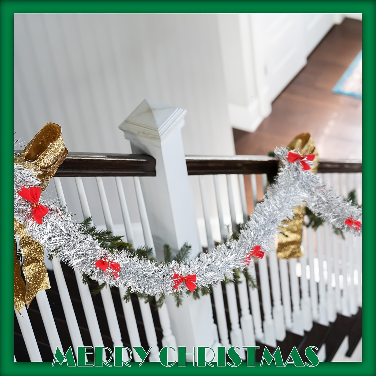 Рождественская гирлянда из миш – обзор и цена Tinsel Garland Decoration