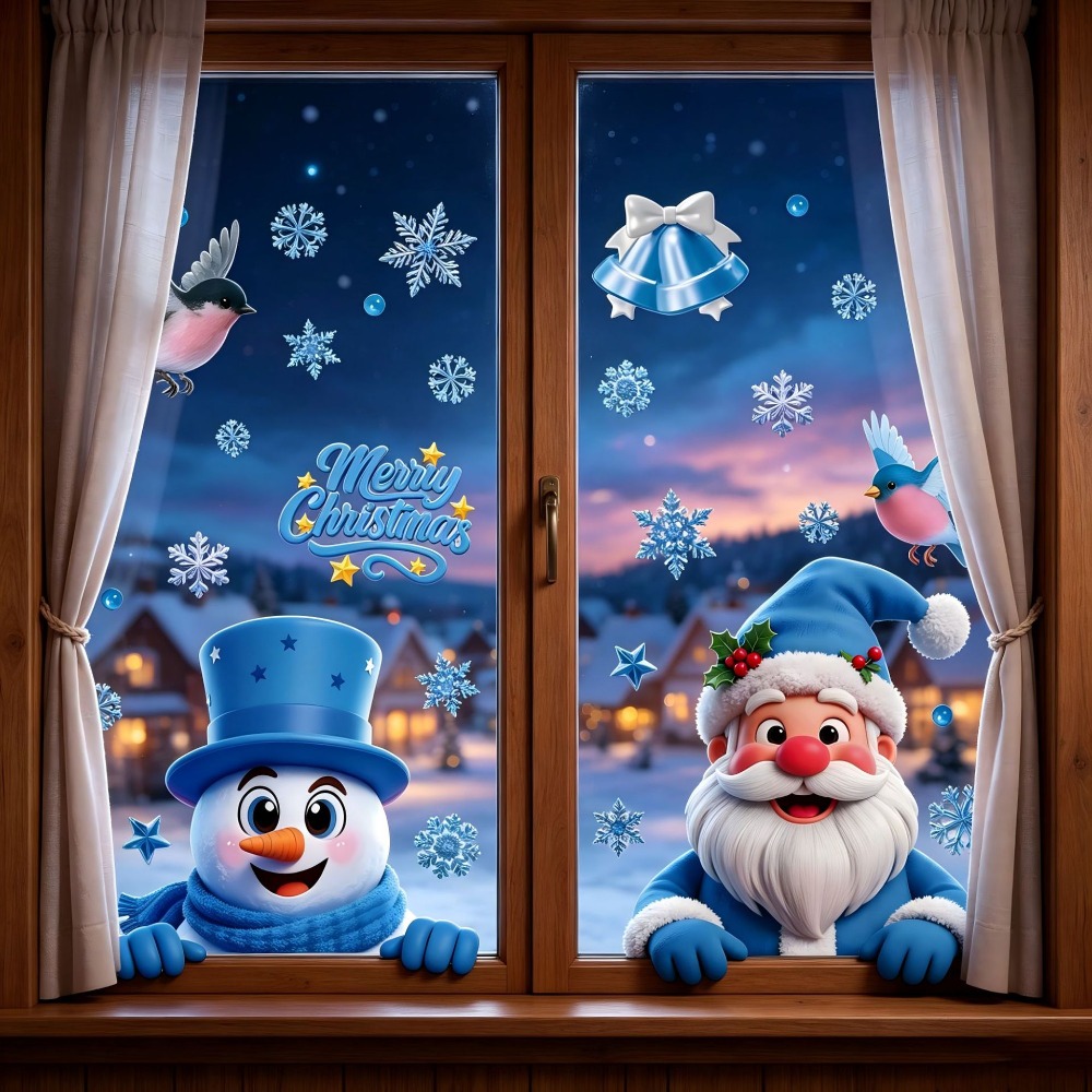 Наклейки на окно к Рождеству:  – обзор и цена Snowflake Window Decal