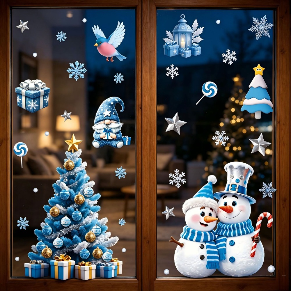 Наклейки на окно к Рождеству:  – обзор и цена Snowflake Window Decal
