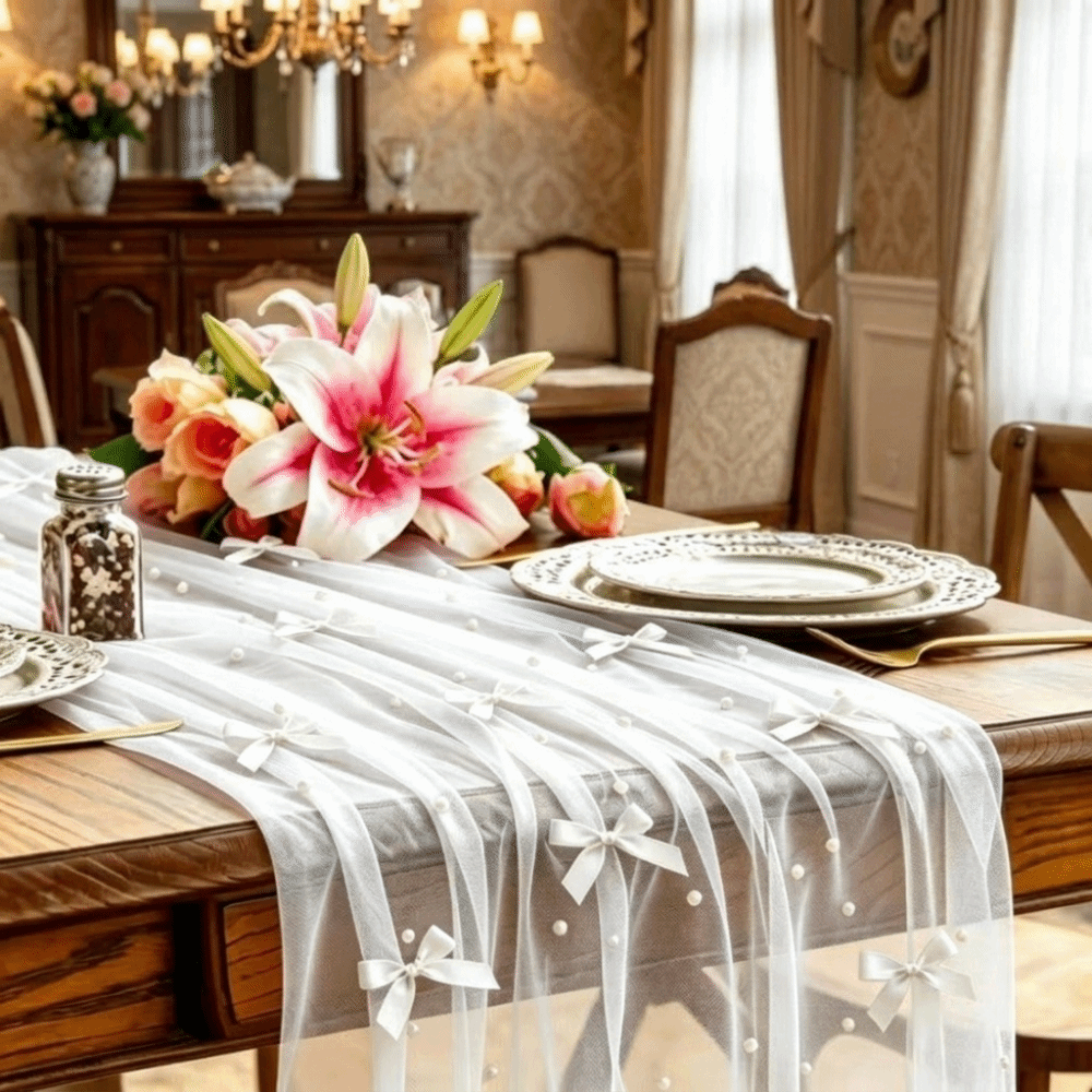 Романтическая скатерть-дорожка – обзор и цена Christmas Table Runner