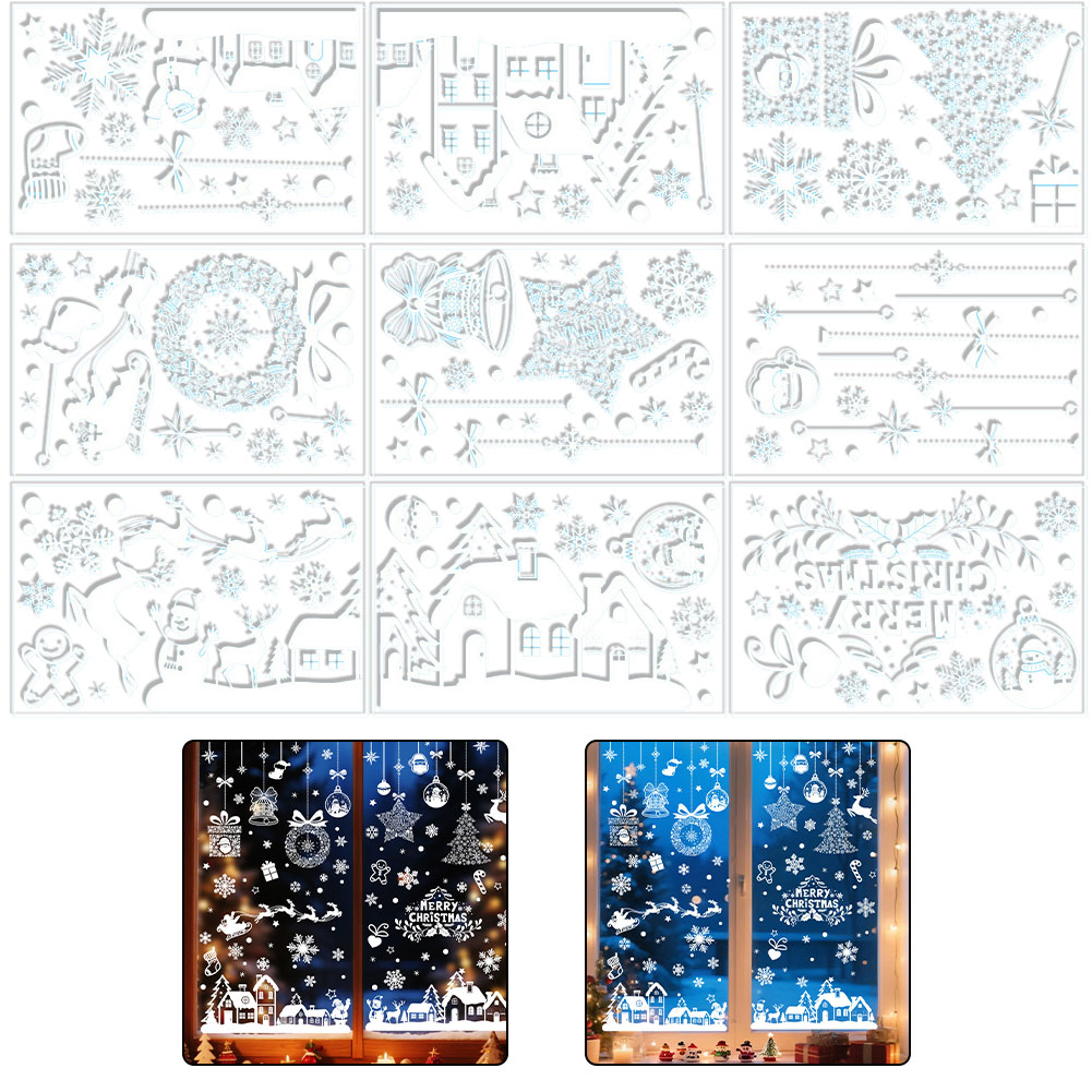 Большие рождественские наклейк – обзор и цена Snowflake Window Decal