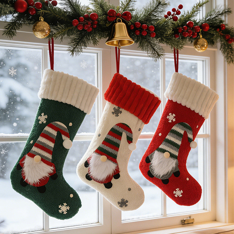 Большой рождественский чулок в – обзор и цена Christmas Stocking Hanging